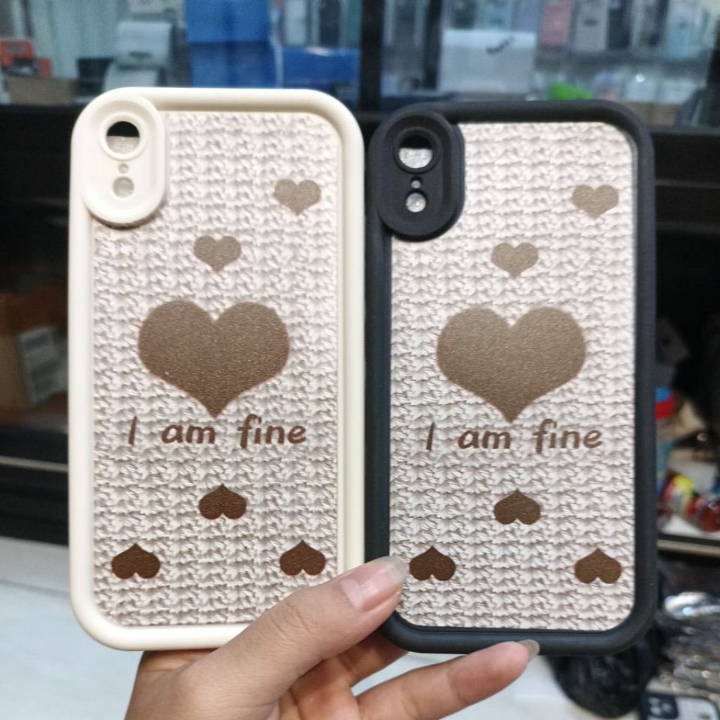 CASING SILIKON MOTIF I AM FINE IPHONE XR