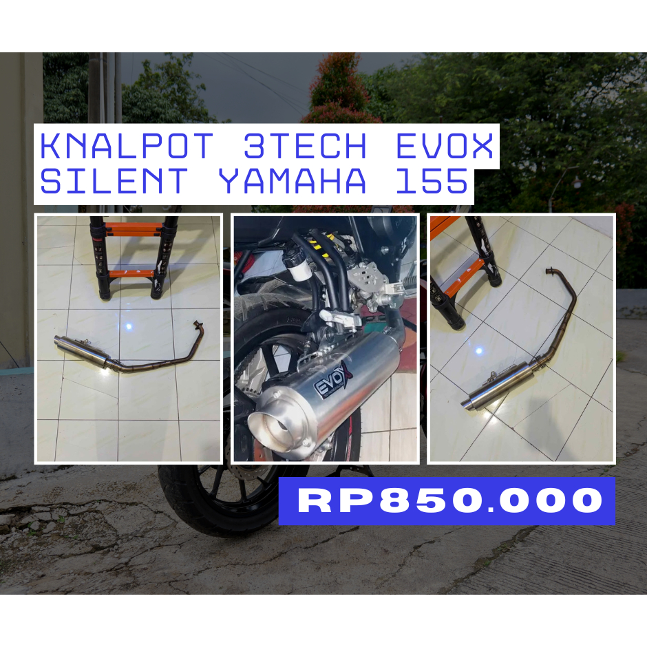 Knalpot 3TECH EVOX Silent Series (Vixion R, R15, XSR155, MT15)