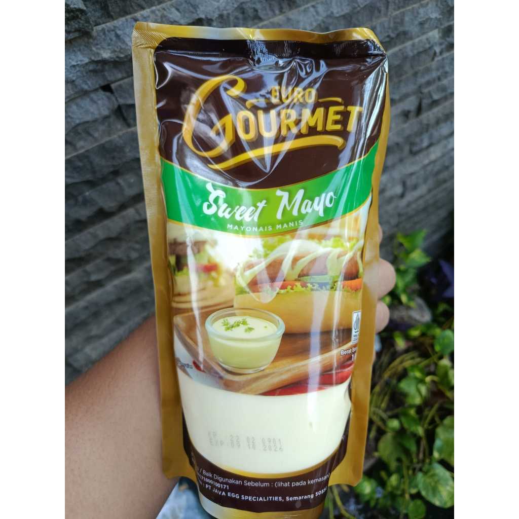 Euro Gourmet Sweet Mayo/ Mayonais Manis Kemasan 1kg - Cita Rasa Manis dan Creamy