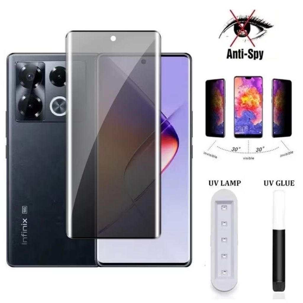 Tempered Glass UV Curved Anti Spy Xiaomi Mi 10 Mi10s Mi 10 Pro Mi 10 Ultra Mi 11 Mi 11 Pro Mi 11 Ult