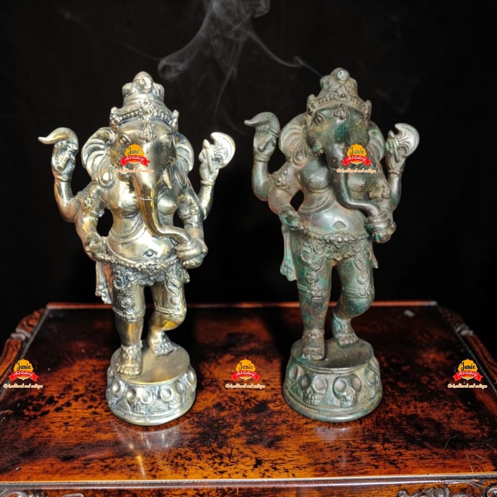 Patung Ganesha Ganesa Berdiri Kuningan Dan Perunggu 30 Cm Kode Ja30