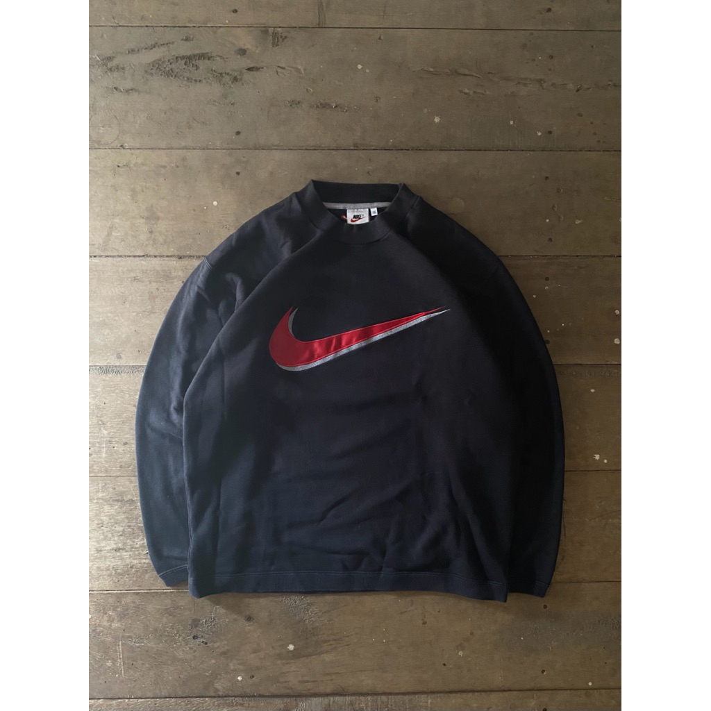 90s Nike Big Swoosh Crewneck Sweatshirt Vintage