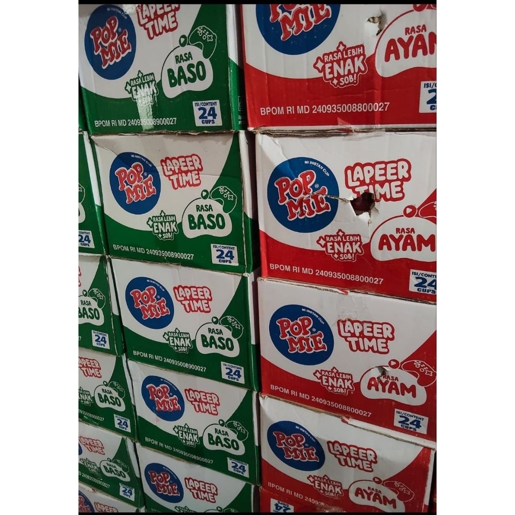 1 dus pop mie besar isi 24 cup