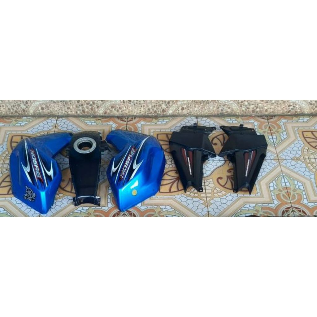 cover body tangki + cover aki byson karbu ori