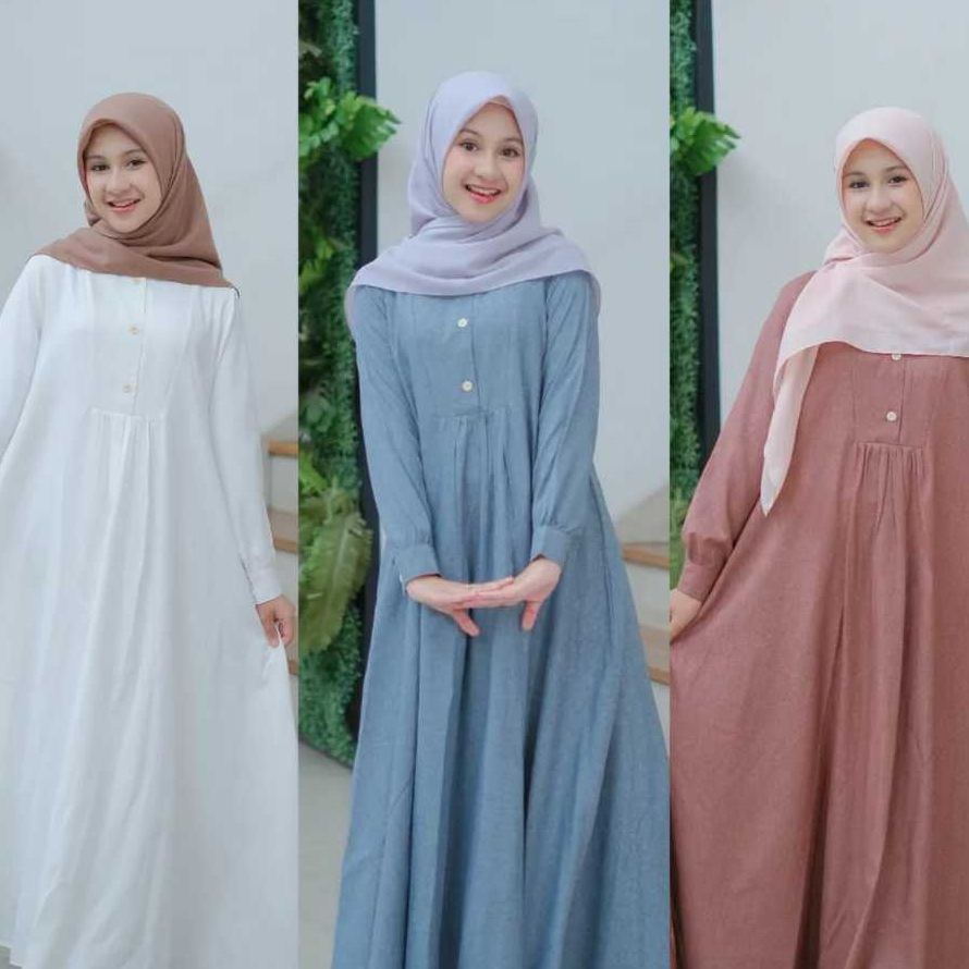 DRESS MUSLIM REMAJA CRINKLE AIRFLOW PREMIUM GAMIS ANAK 11 -13 TAHUN/ALIKA DRESS KIDS/BAJU MUSLIM ANA
