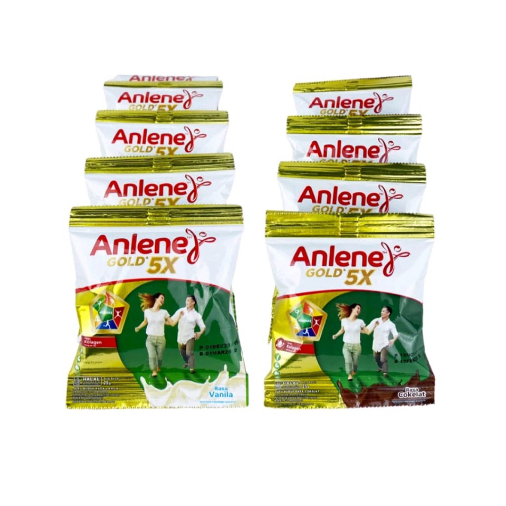 Susu Anlene Gold untuk Dewasa dan Lansia/ rasa vanila & Coklat / susu Tinggi Kalsium, Kolagen, Whey 