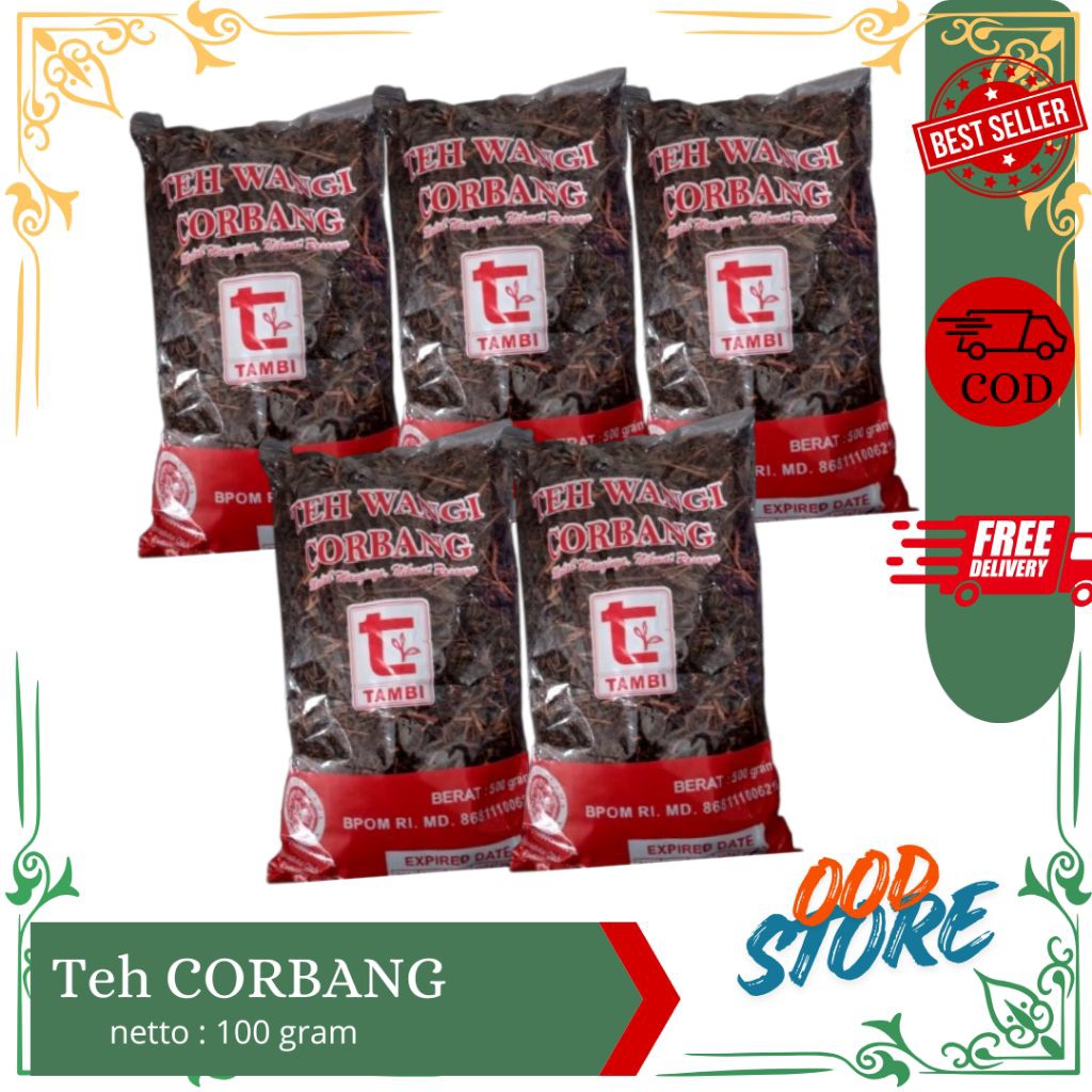 TEH TAMBI CORBANG WANGI - teh wangi tambi - teh tubruk wonosobo 100 gram