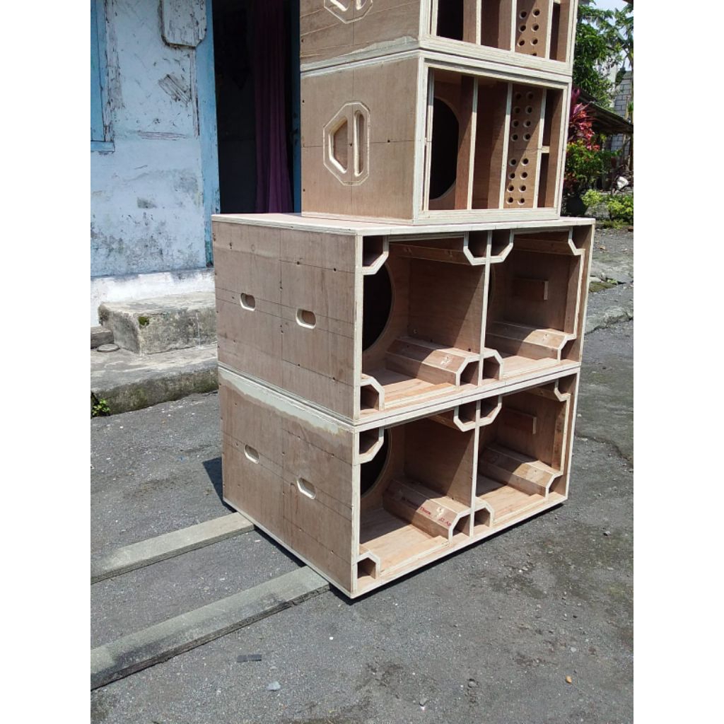 box Planar brewog subwoofer 12 inch doble mentahan bahan triplek 15 mm