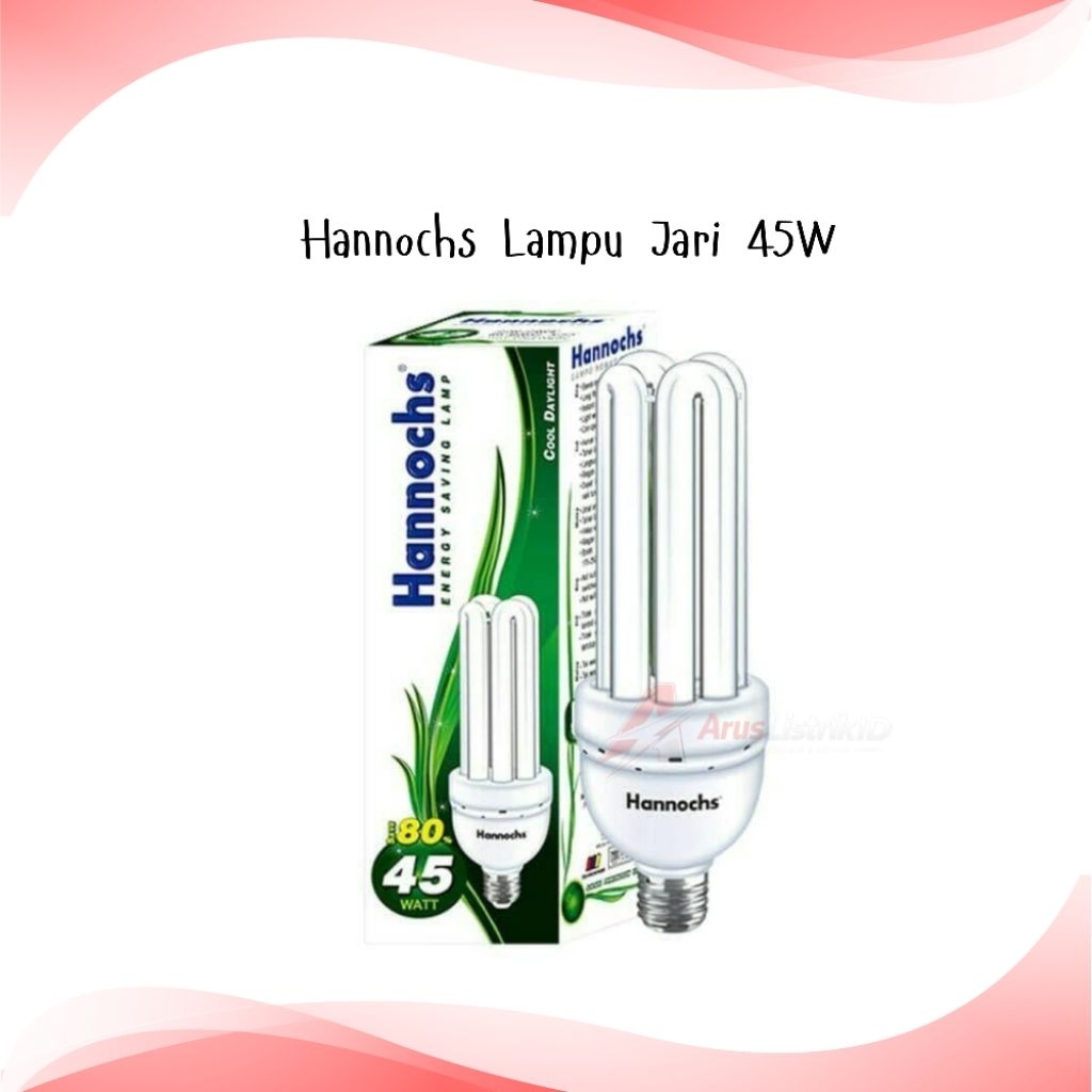 Hannochs Hanochs Lampu LED Bohlam PLC Jari Lampu Jari 45 Watt Cahaya Putih