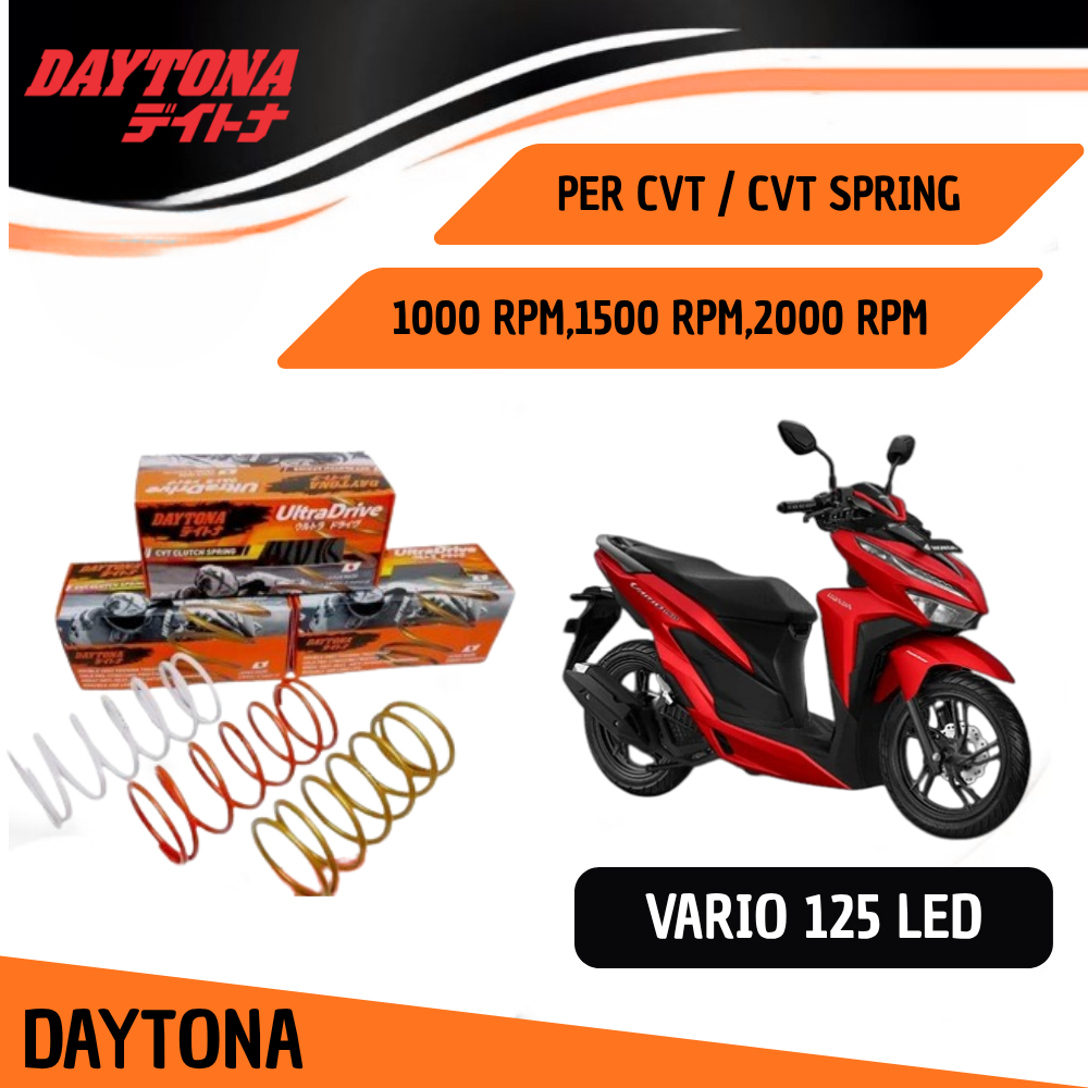 Per Cvt Vario 125 Led 1000 rpm 1500 rpm 2000 rpm Original Racing
