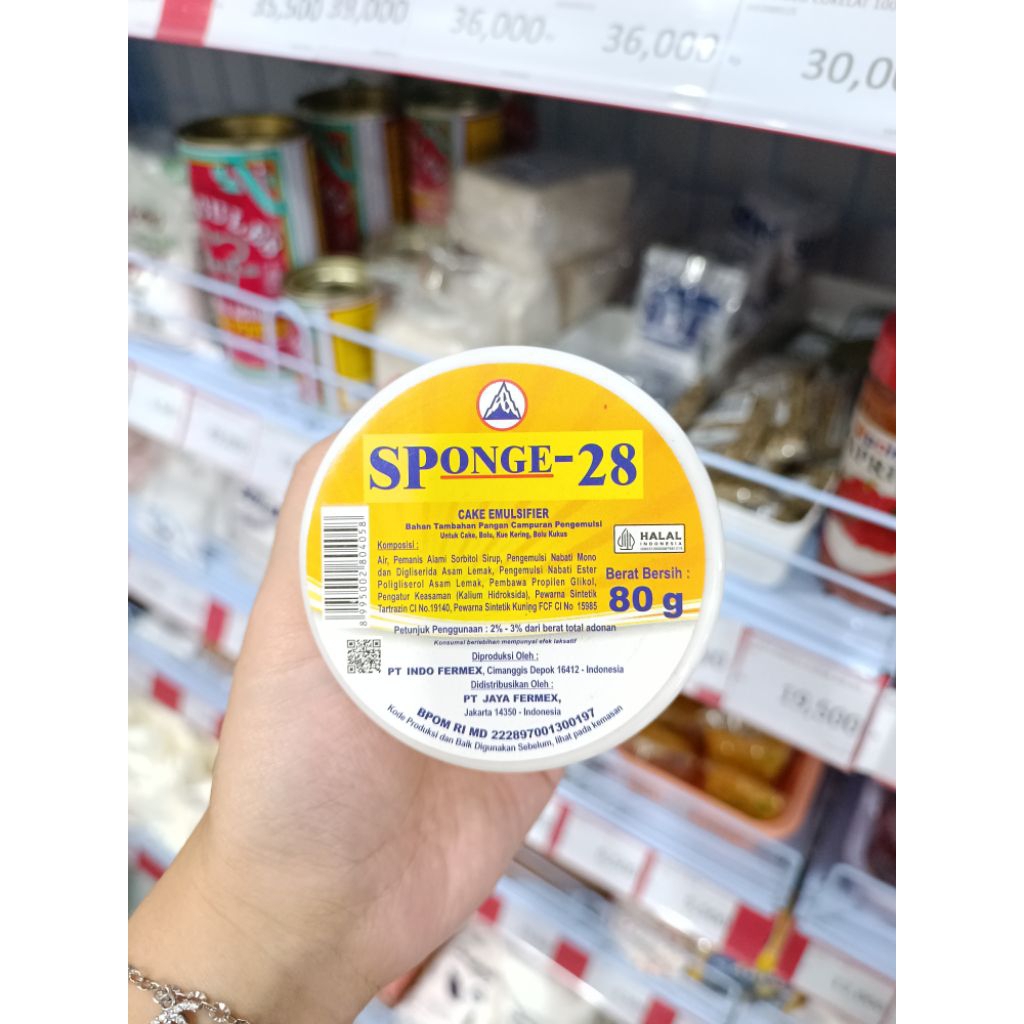 Cake Elmusifier Sponge 28 | Pengembang & Pelembut Cake Sponge 28
