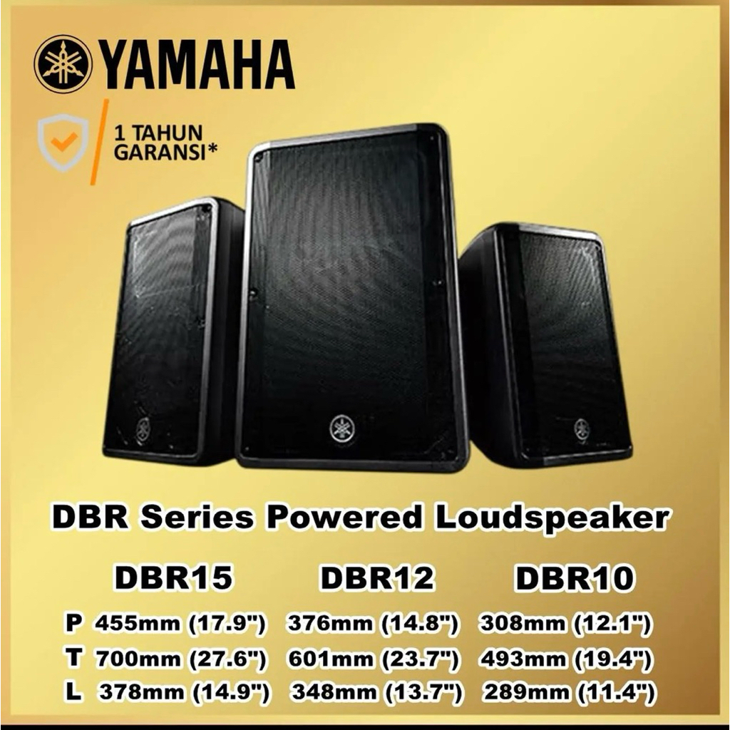 Speaker Aktif Yamaha 10 / 12 / 15 inch "DBR10 DBR12 DBR15