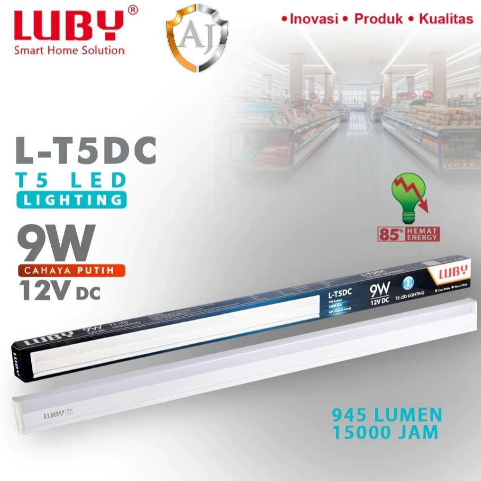 LAMPU T5 LED DC / AKI 12V luby