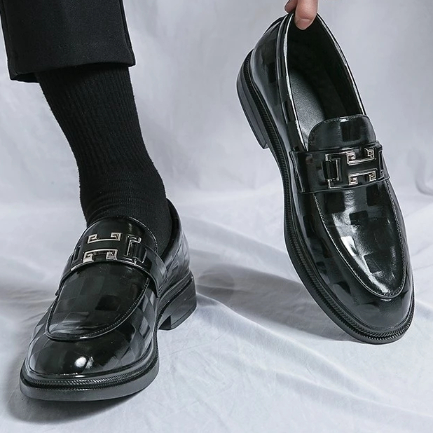 Sepatu Pria Loafers Slip On Tanpa Tali Pantofel 26
