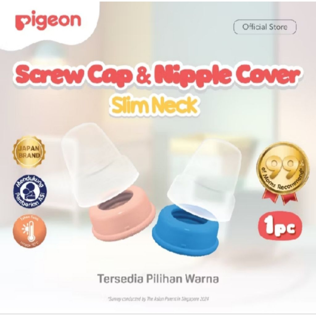 Tutup Botol Pigeon Standar Nipple Cover Slim Neck