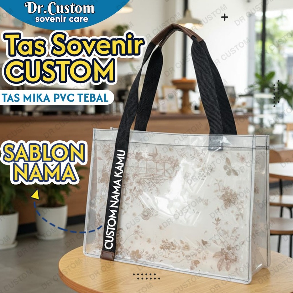 TAS MIKA PVC BURAM SOVENIR ULANGTAHUN - TAS BRIDESMAID - TAS MIKA CUSTOM NAMA - Tas Mika Buram