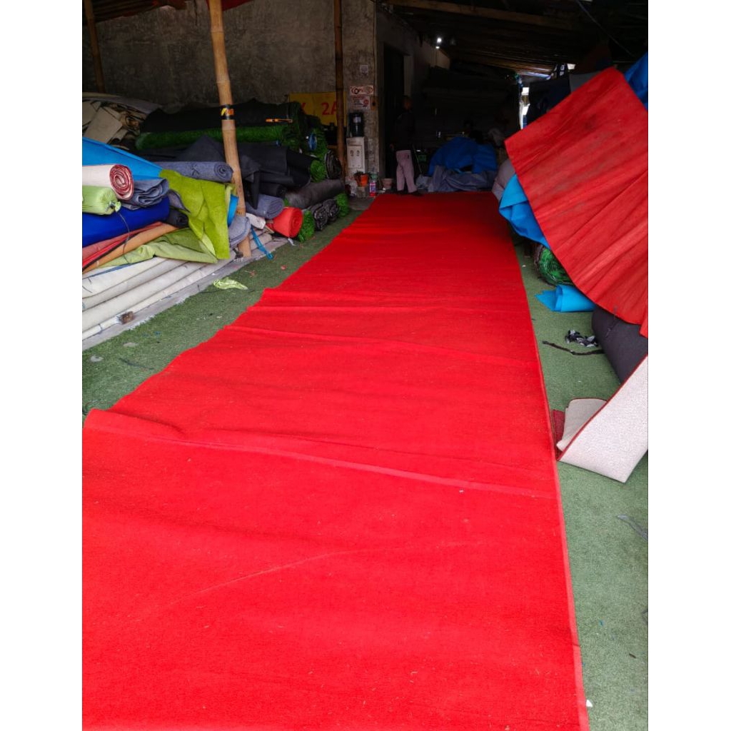 Karpet Bludru polos multifungsi Lebar  3x3 / 4x4 2x4
