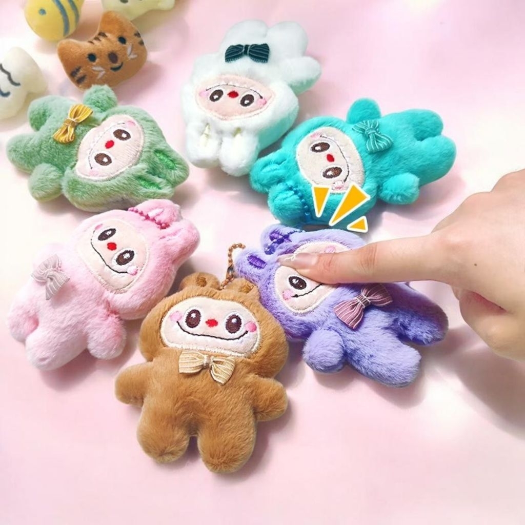 Gantungan Kunci Labubu Boneka Lucu Gantungan Tas Boneka Labubu Creamypinkiess