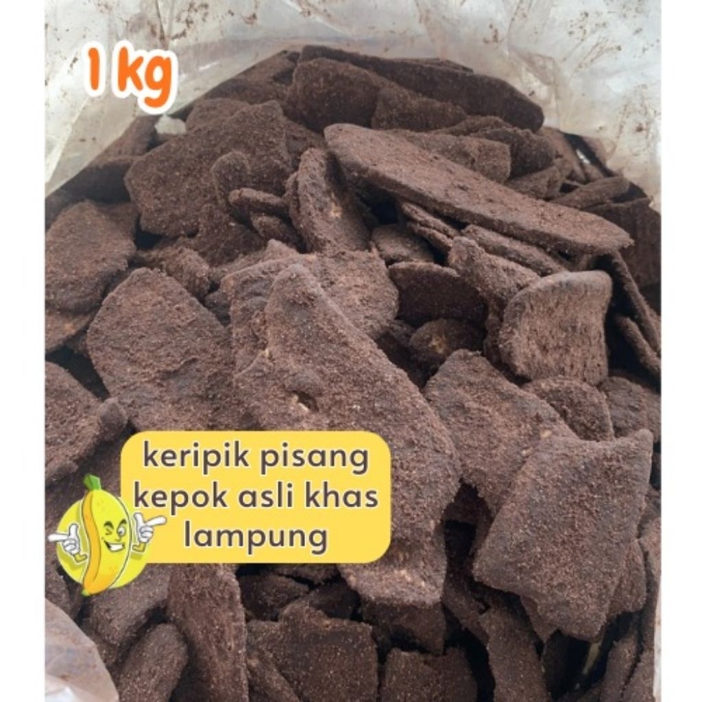 PROMO 1 kg Keripik Pisang Lampung Coklat & aneka rasa (panjang)