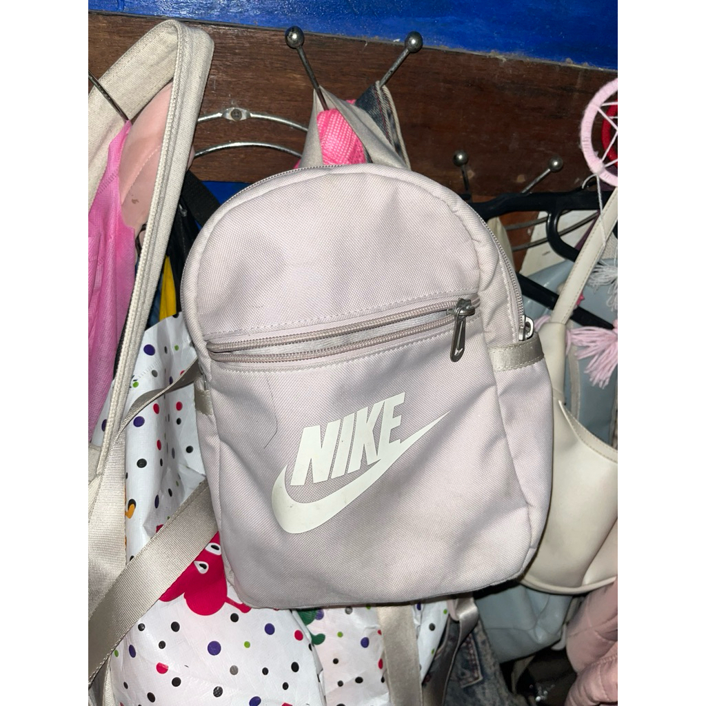 preloved mini backpack nike original pink/ungu back to school