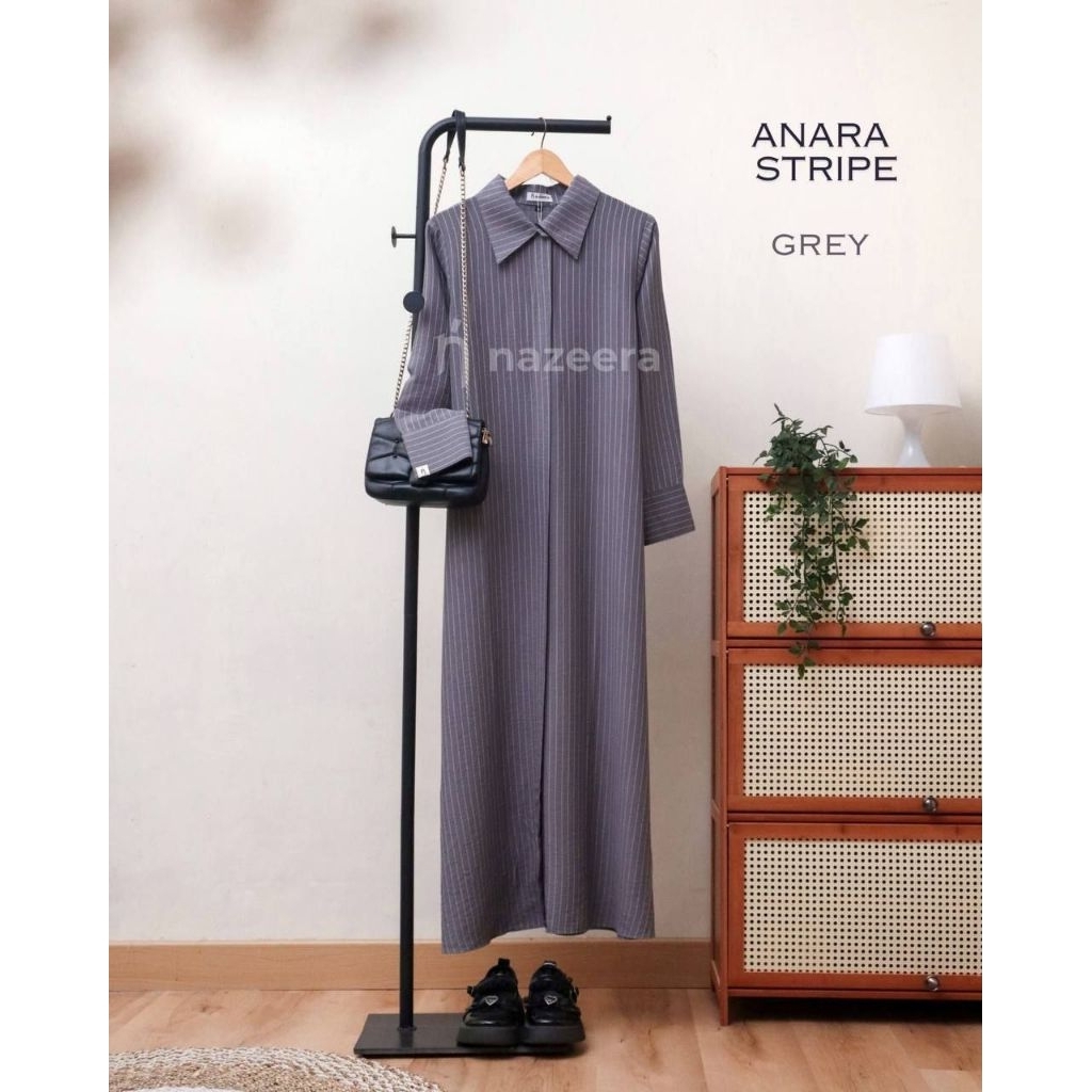 Gamis Anara Stripe By Nazeera