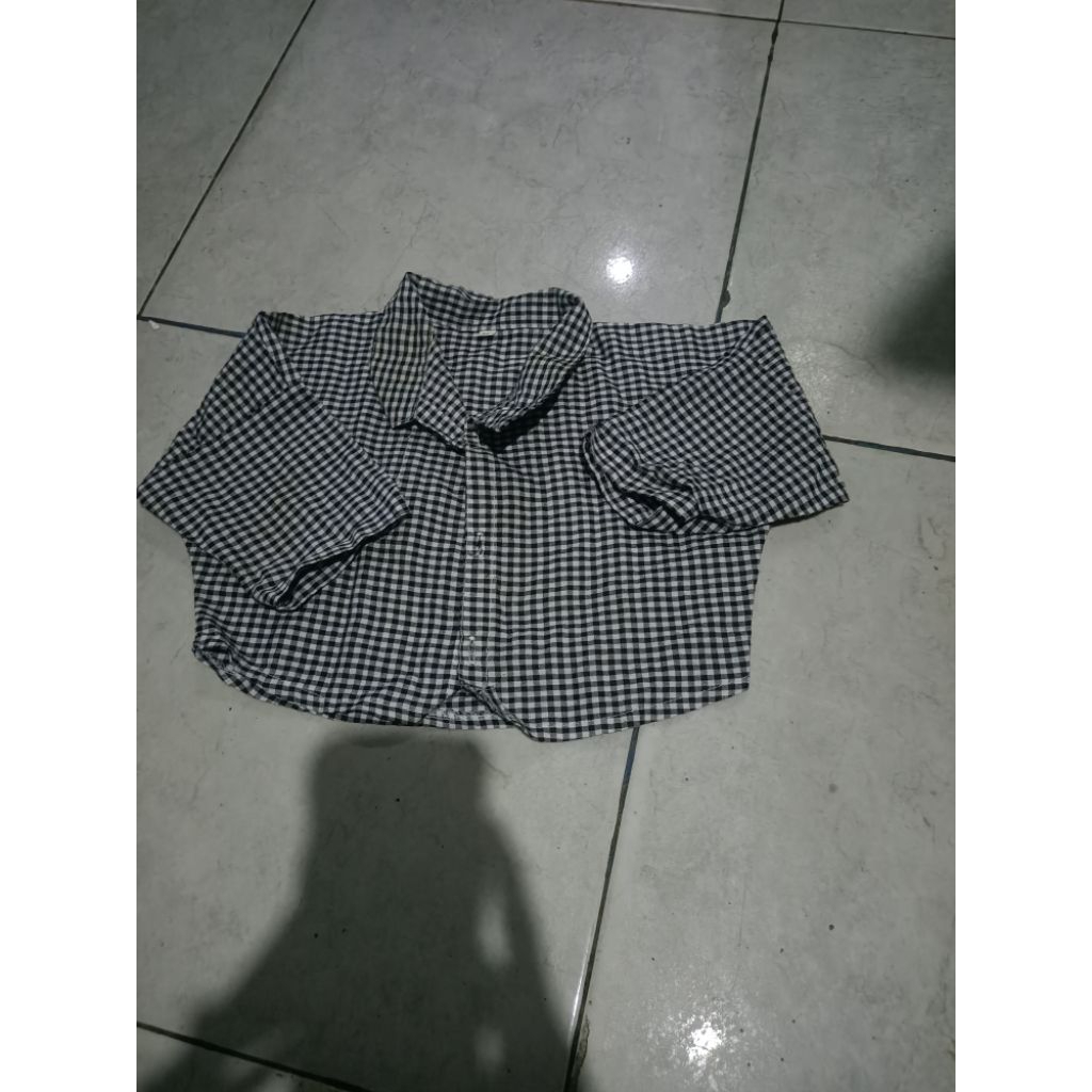 kemeja kotak anak perempuan