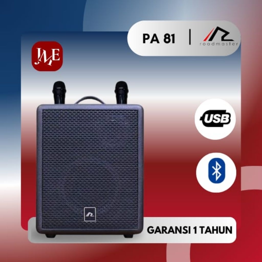 SPEAKER AKTIF ROADMASTER PA81 ROADMASTER PA 81 SPEAKER AKTIF BLUETOOTH SPEAKER PORTABLE BLUETOOTH RO