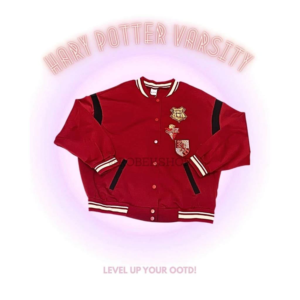 Harry Potter Jaket Varsity-cocok untuk di pakai jalan-jalan dan OOTD.
