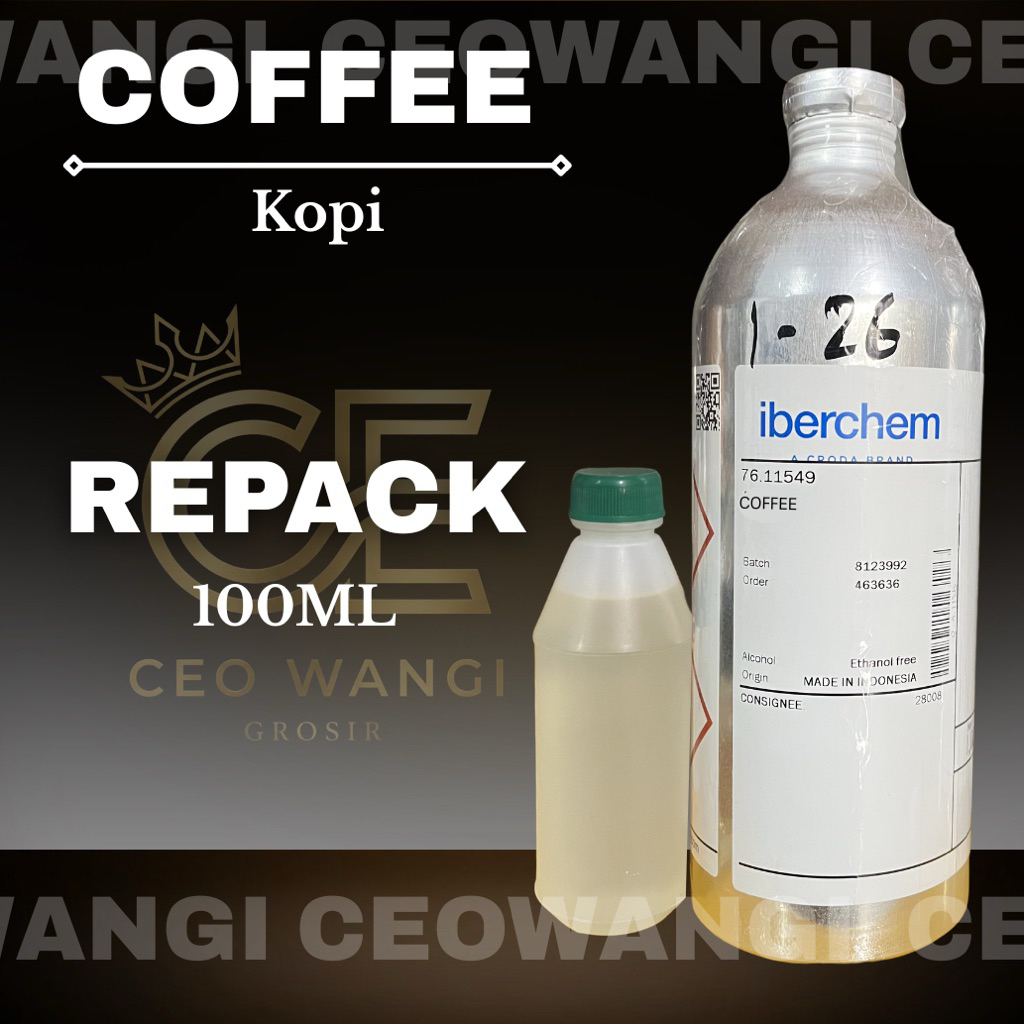 Coffee by Iberchem Kemasan 100ML Repack / Bibit Parfum Murni Tahan Lama