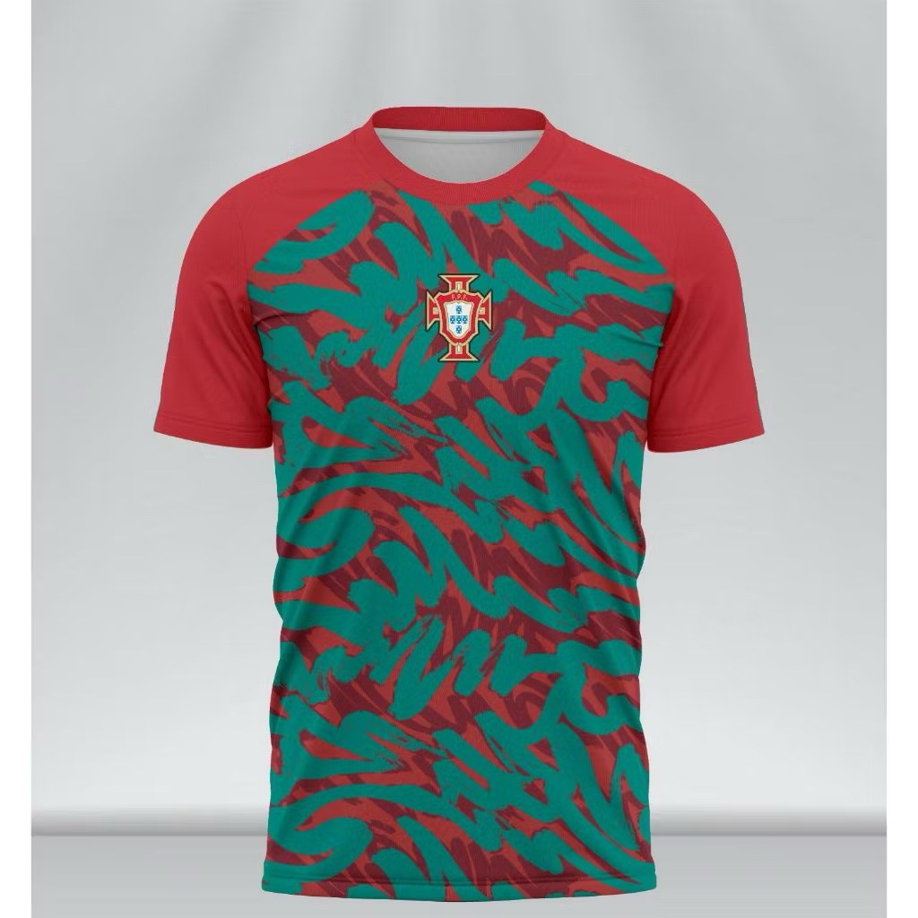 jersey portugal prematch 2026 gratis nama dan nomer full printing