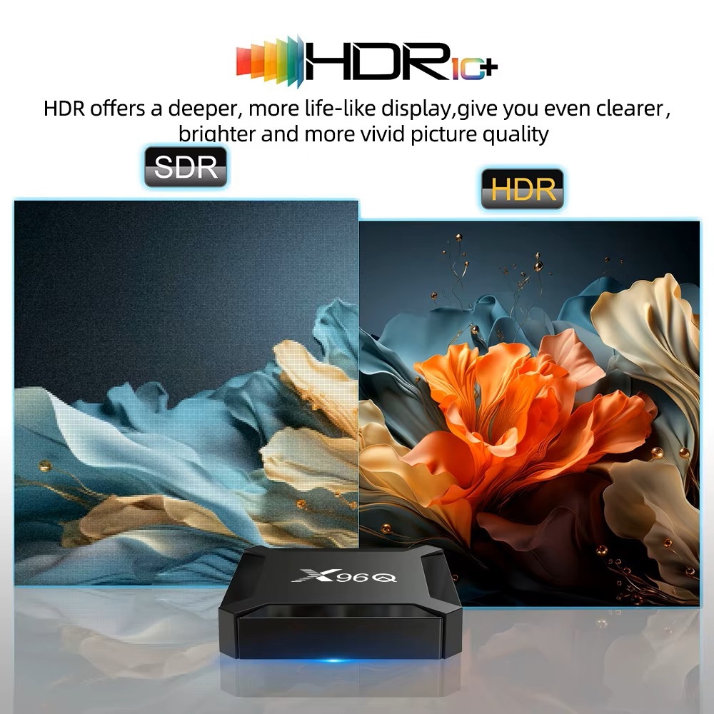 BEST DEALS X96Q Android TV Box All Winner H313 Android 10.0 Support Bluetooth / STB Android TV Smart