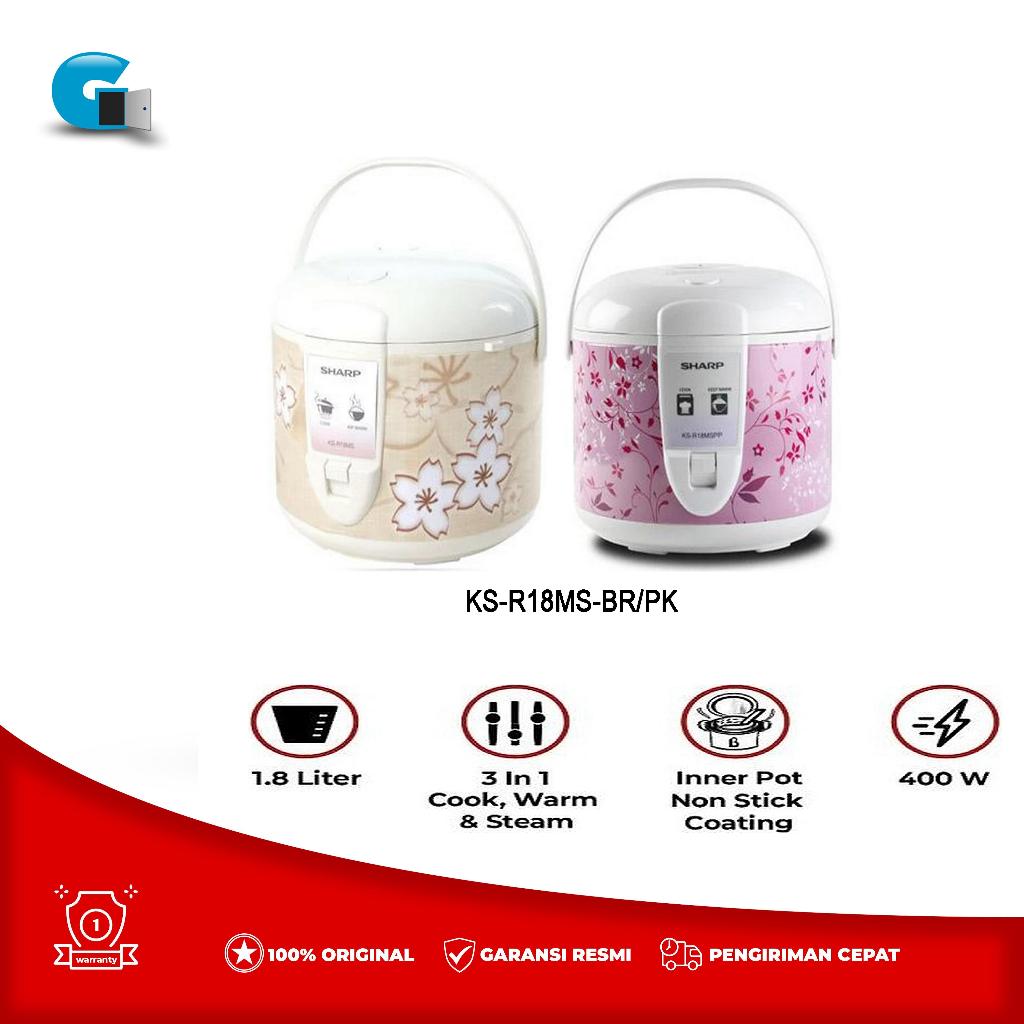 Sharp 1.8 Liters Ceramic Coating Rice Cooker KS-R18MS