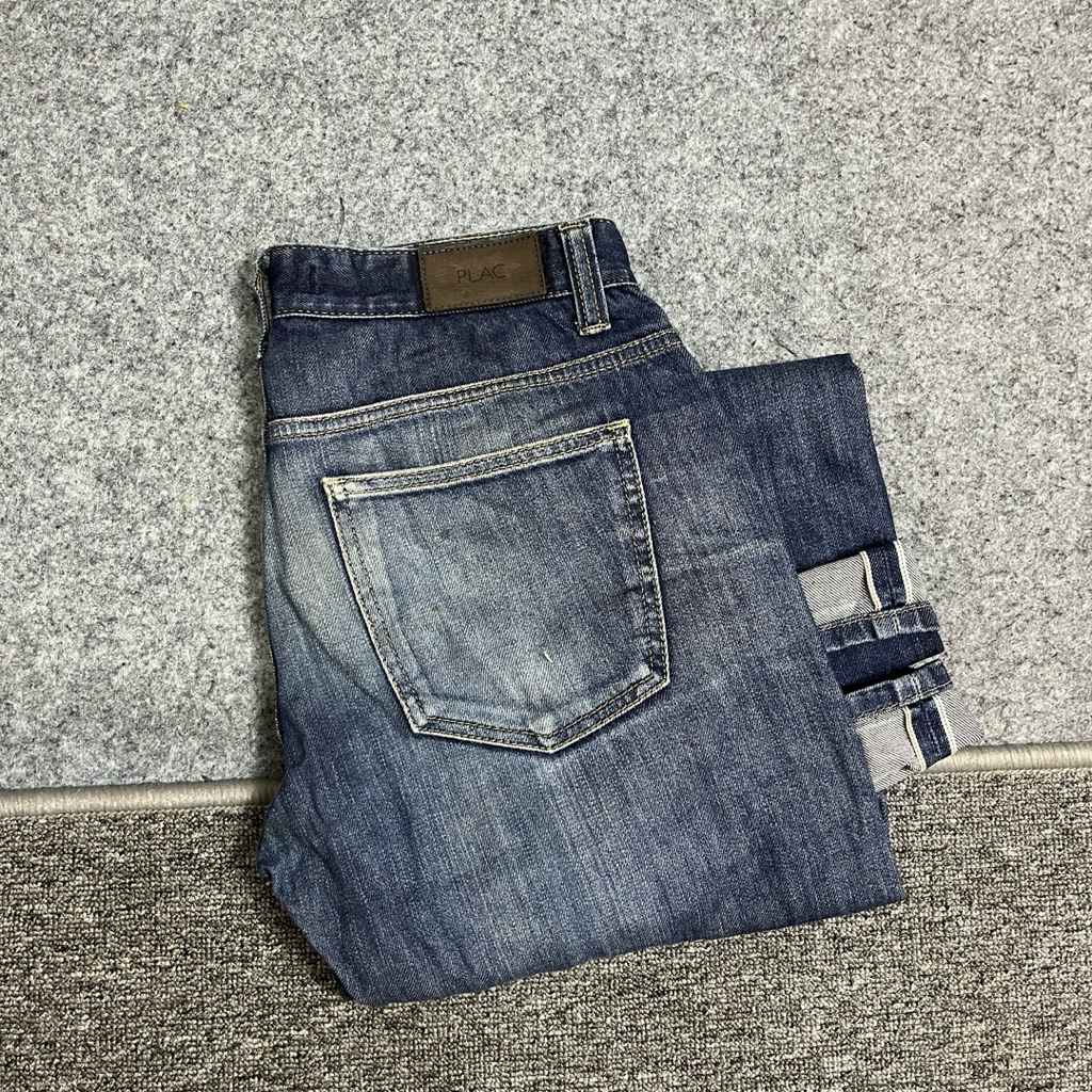 jeans plac selvege pria keren