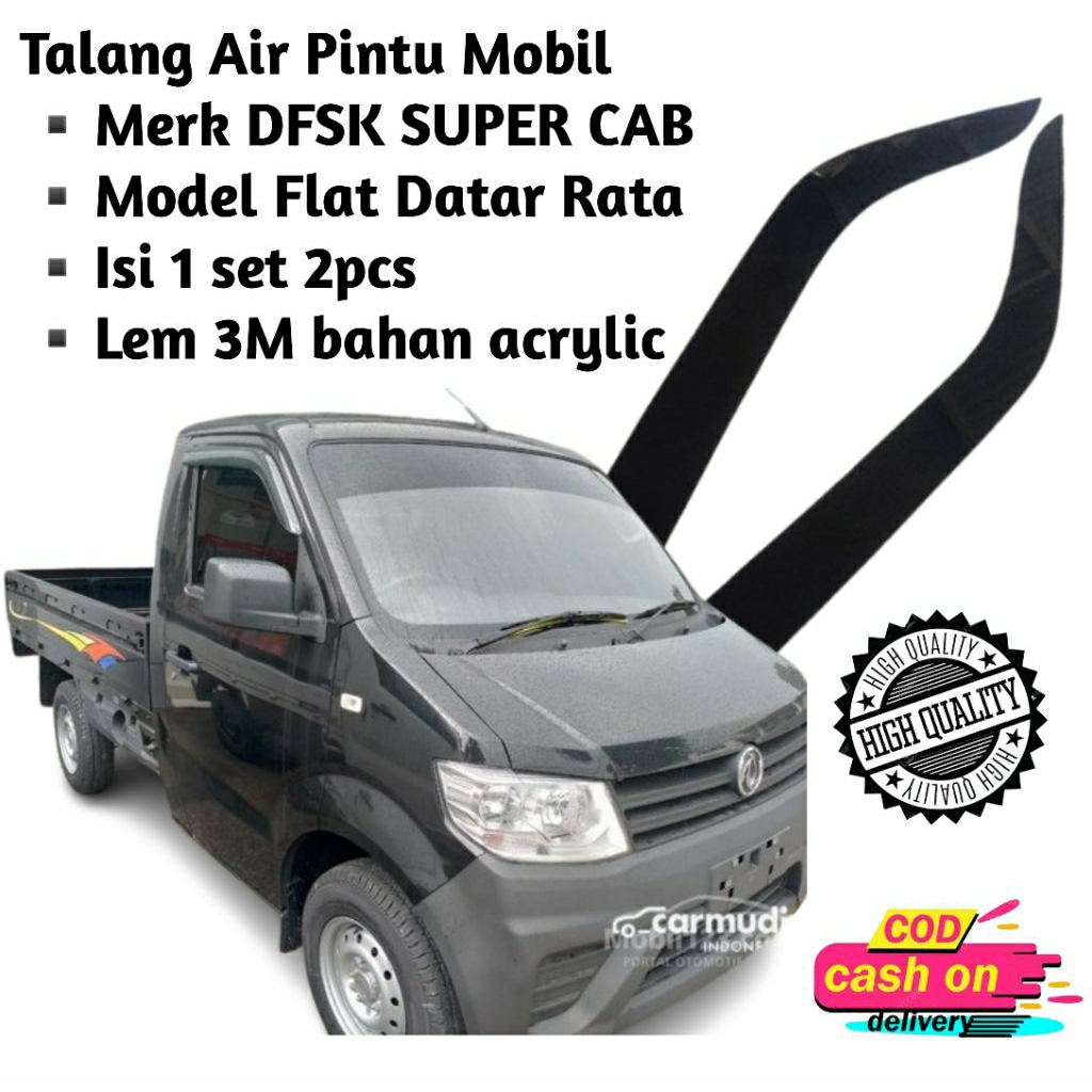Talang Air Mobil DFSK Super CAB 2pintu Premium Quality