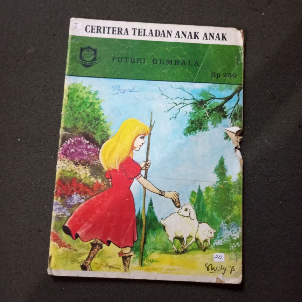 Buku Cerita Anak Bergambar / Ceritera Teladan Anak-Anak / Puteri Gembala Indonesia Vintage