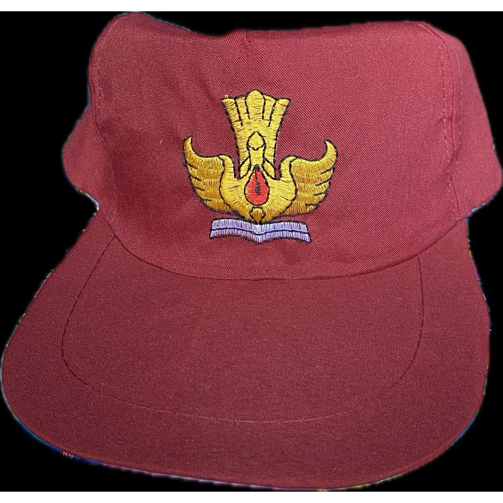 Dasi & Topi SD Bordir & Sablon Perekat Karet Anak Laki-Laki dan Perempuan