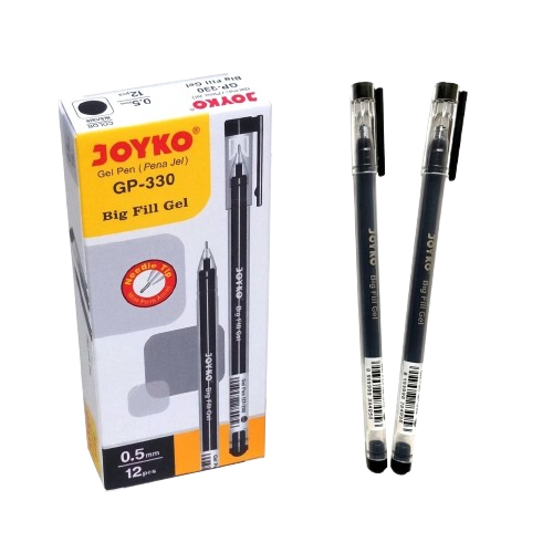 Pulpen JOYKO GP-330 | Pulpen Gel  | Gel Pen ink | Pena Gel | Pulpen Hitam (1 Pack)