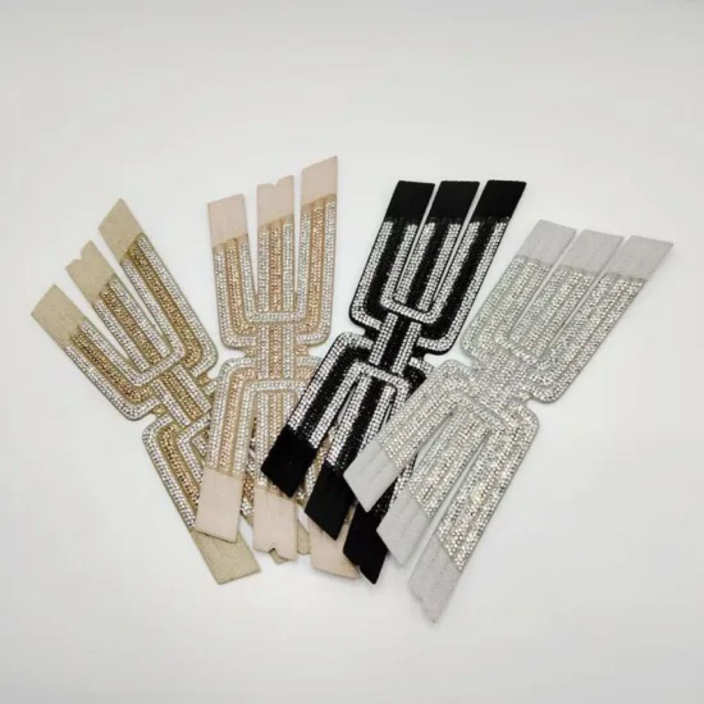 Grosir Upper Sandal Wanita - Bahan Muka Sandal Pesta Permata Payet