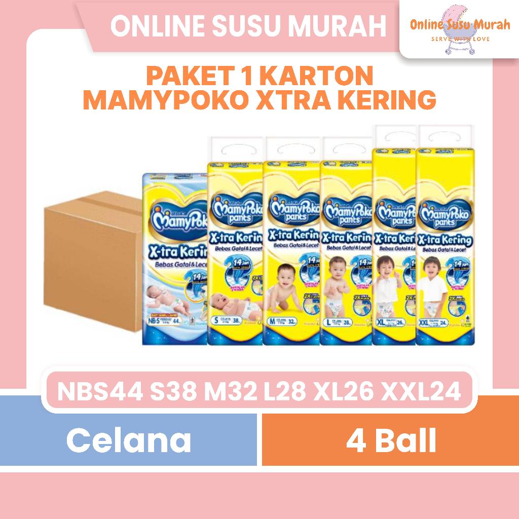 MAMYPOKO EXTRA KERING PAKET 4 BALL / 1 KARTON NBS 44 S 38 M 32 L 28 XL 26 XXL 24 MAMY POKO XTRA PPKS