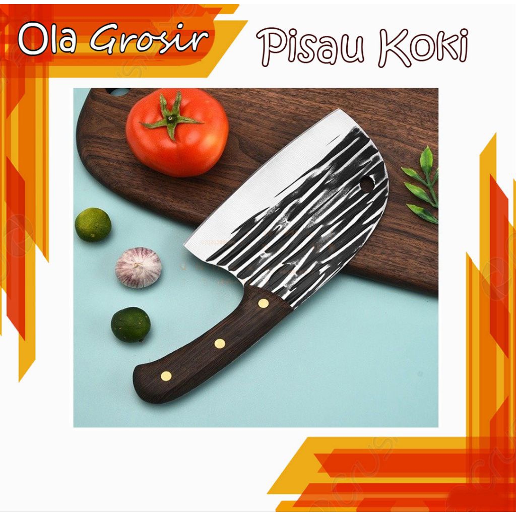Pisau daging pisau koki pisau dapur besar stainless pisau jepang pisau korea parang pisau besar ladi