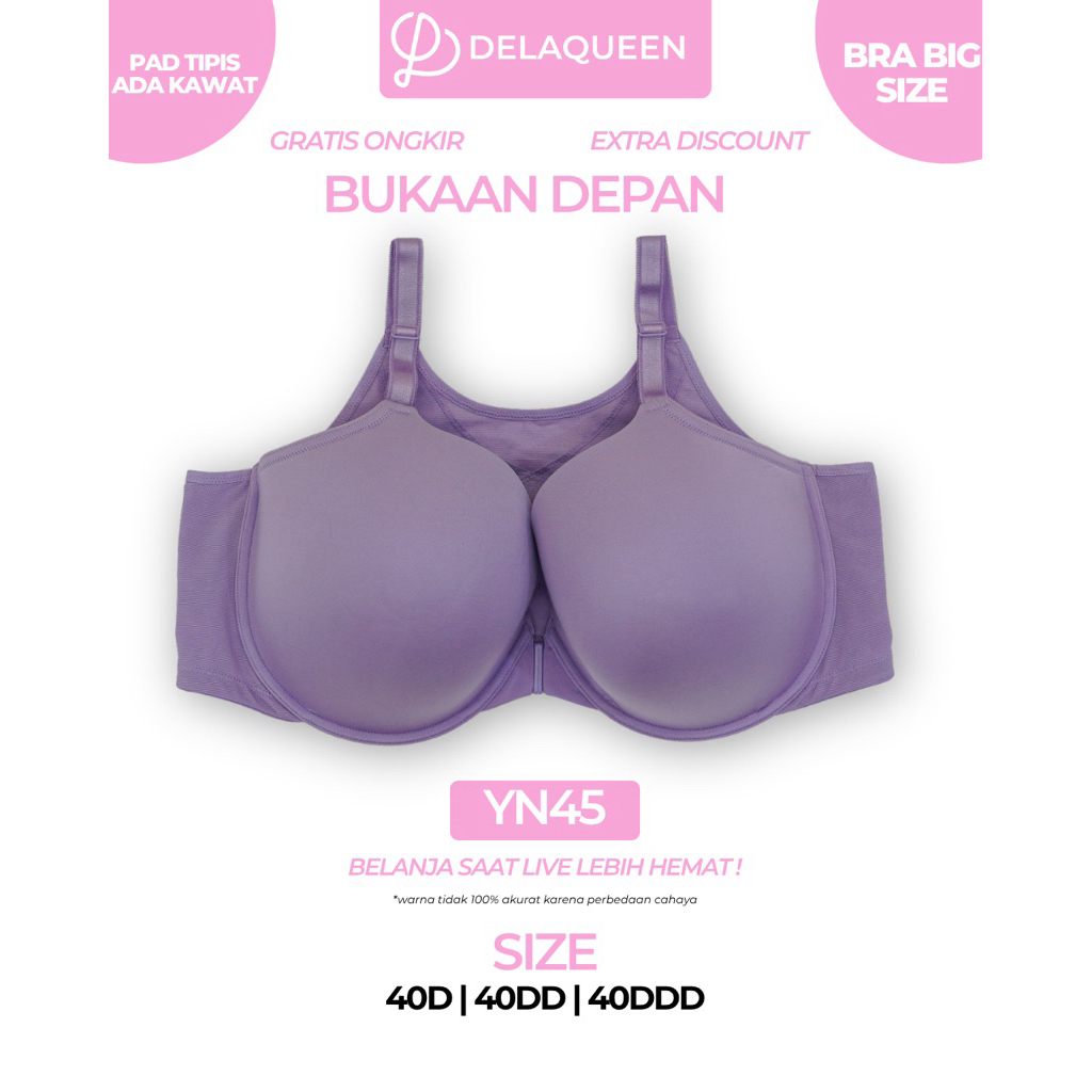 Delaqueen | Bra Big Size Bra Jumbo 40D 40DD 40DDD YN45