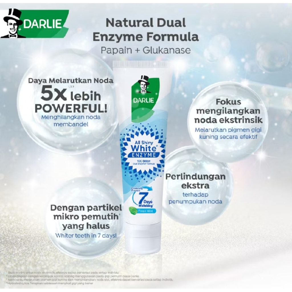 A21 - pasta gigi darlie whitening 7days 7hari mencerahkan dan memutihkan Gigi