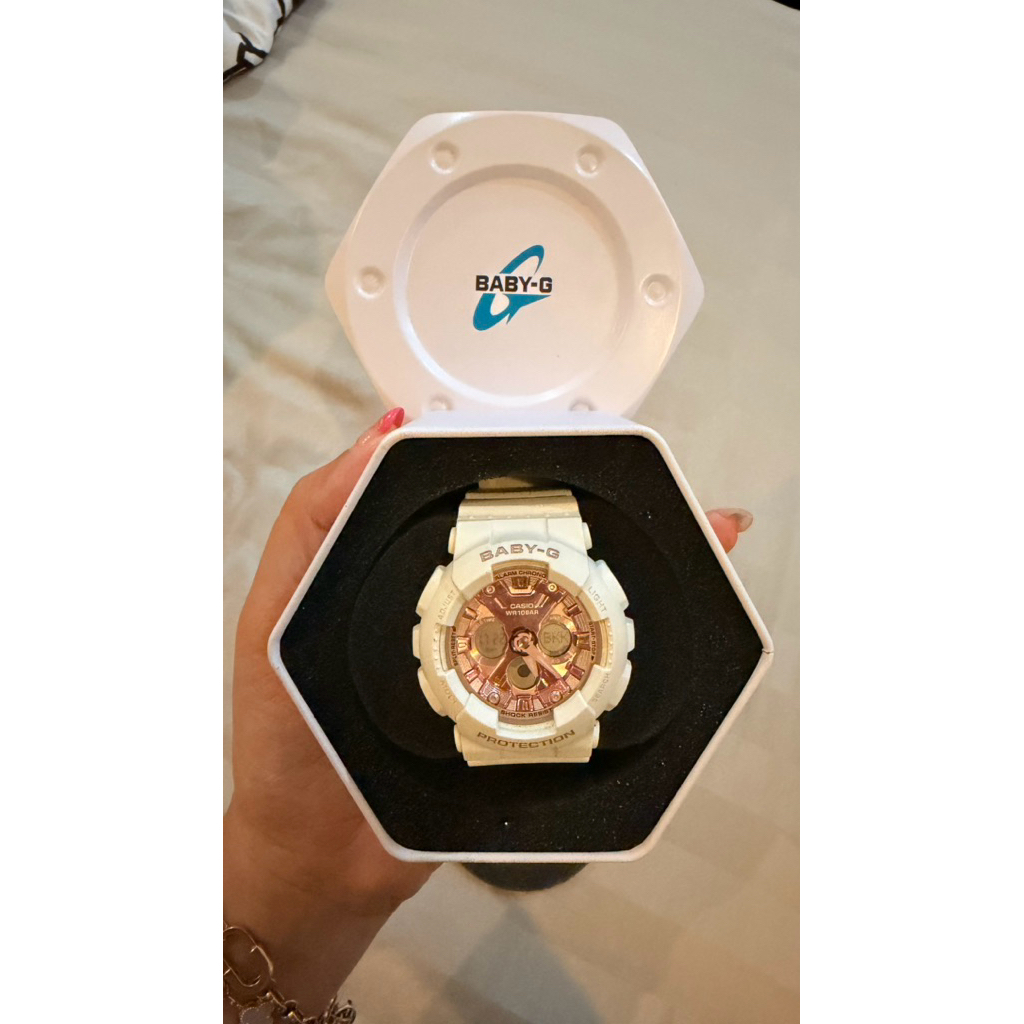 Preloved Baby G Jam tangan Original Casio cewek putih