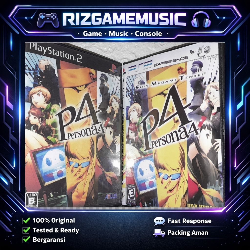 Kaset PS2 DVD PS2 Persona 4  Original Jpn