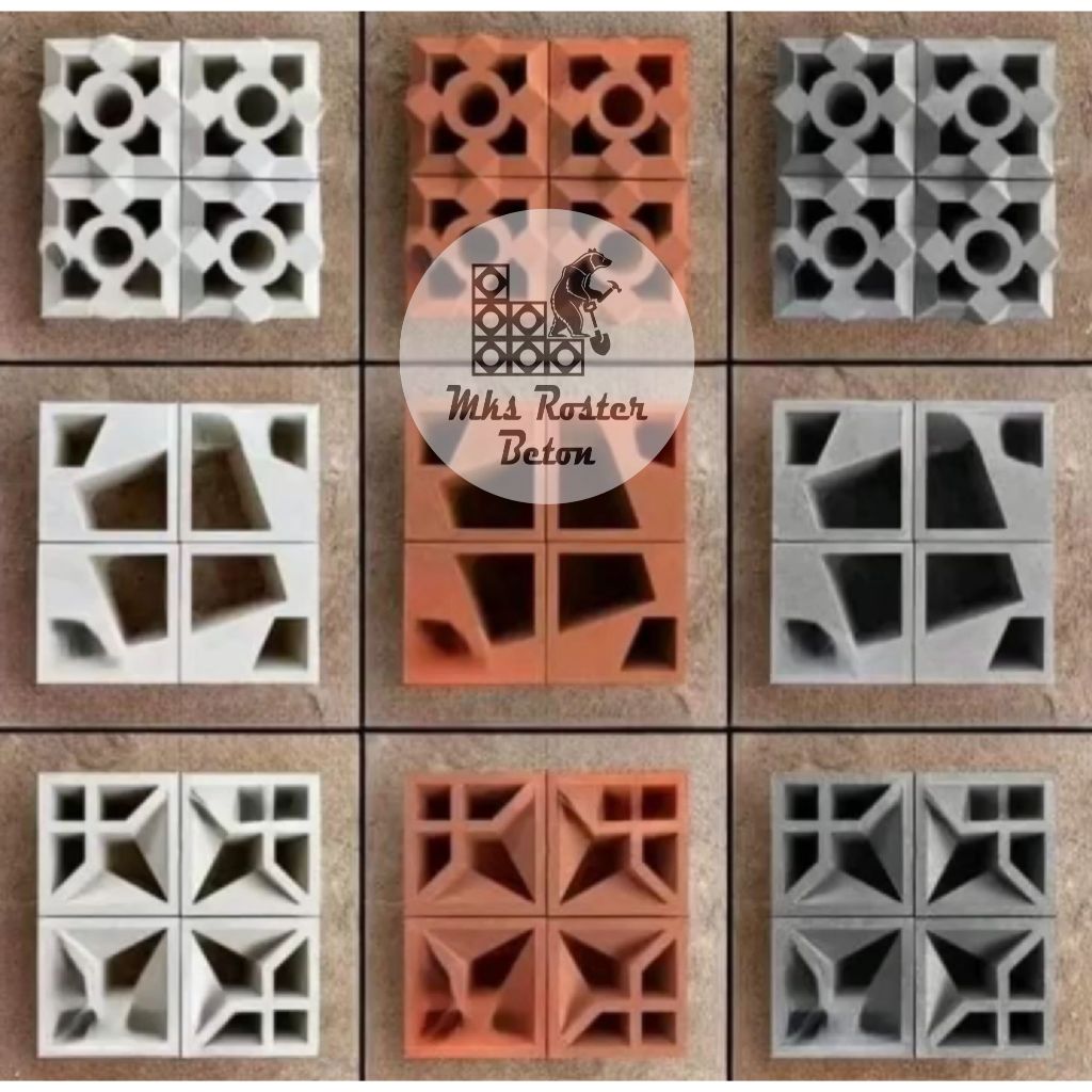 Roster Beton Minimalis 20x20 - Loster Lubang Angin Ventilasi Rumah