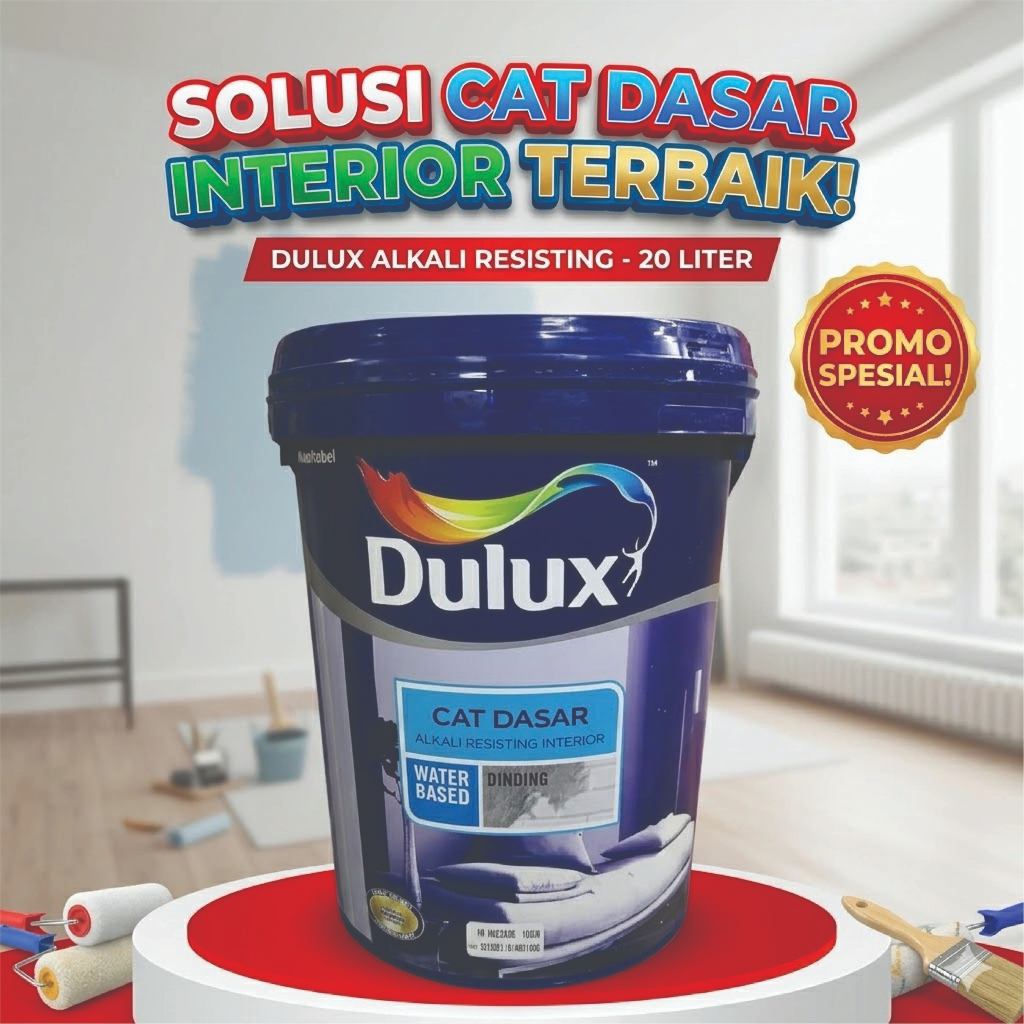 Dulux Cat Dasar Interior Alkali Resisting 20 Liter - Cat Dasar Tembok Anti Lembap & Alkali