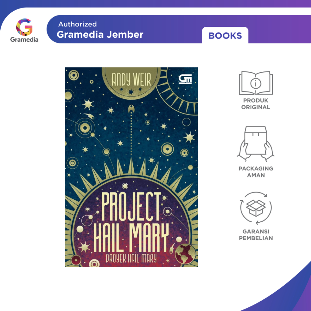 Gramedia Jember - Novel Project Hail Mary (Andy Weir)