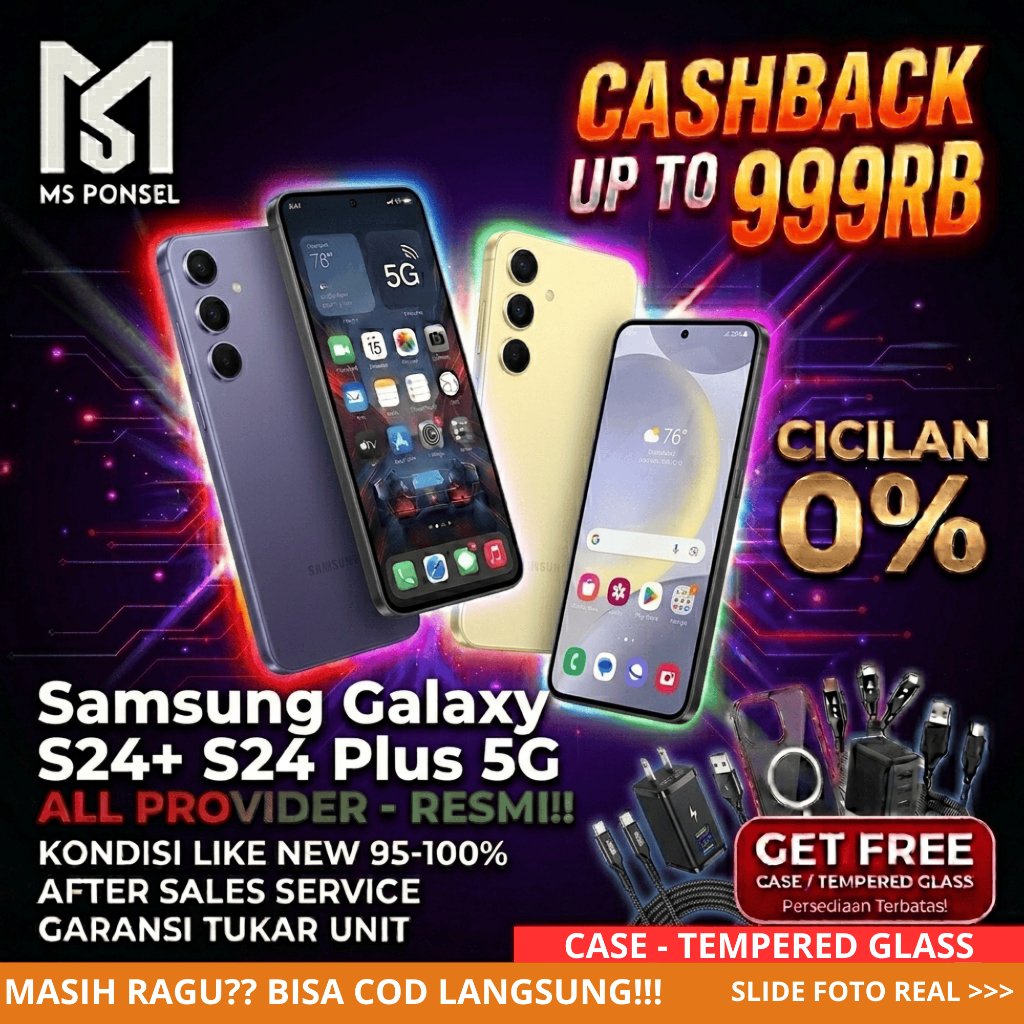 SEIN Samsung Galaxy S24+ S24 Plus 5G 12/512GB 12/256GB Second Fullset Original