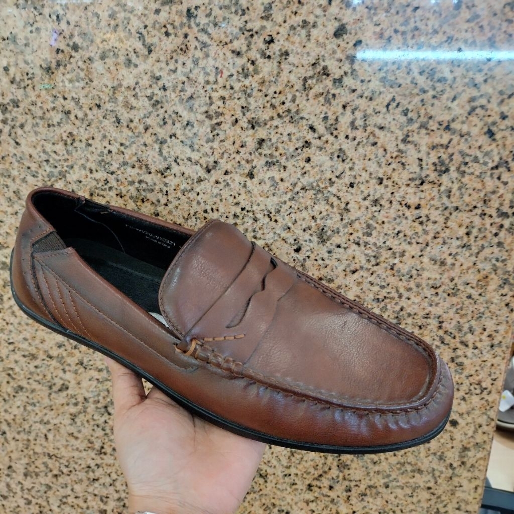 SEPATU LOAFERS COWOK BRAND WATCHOUT BAHAN KULIT
