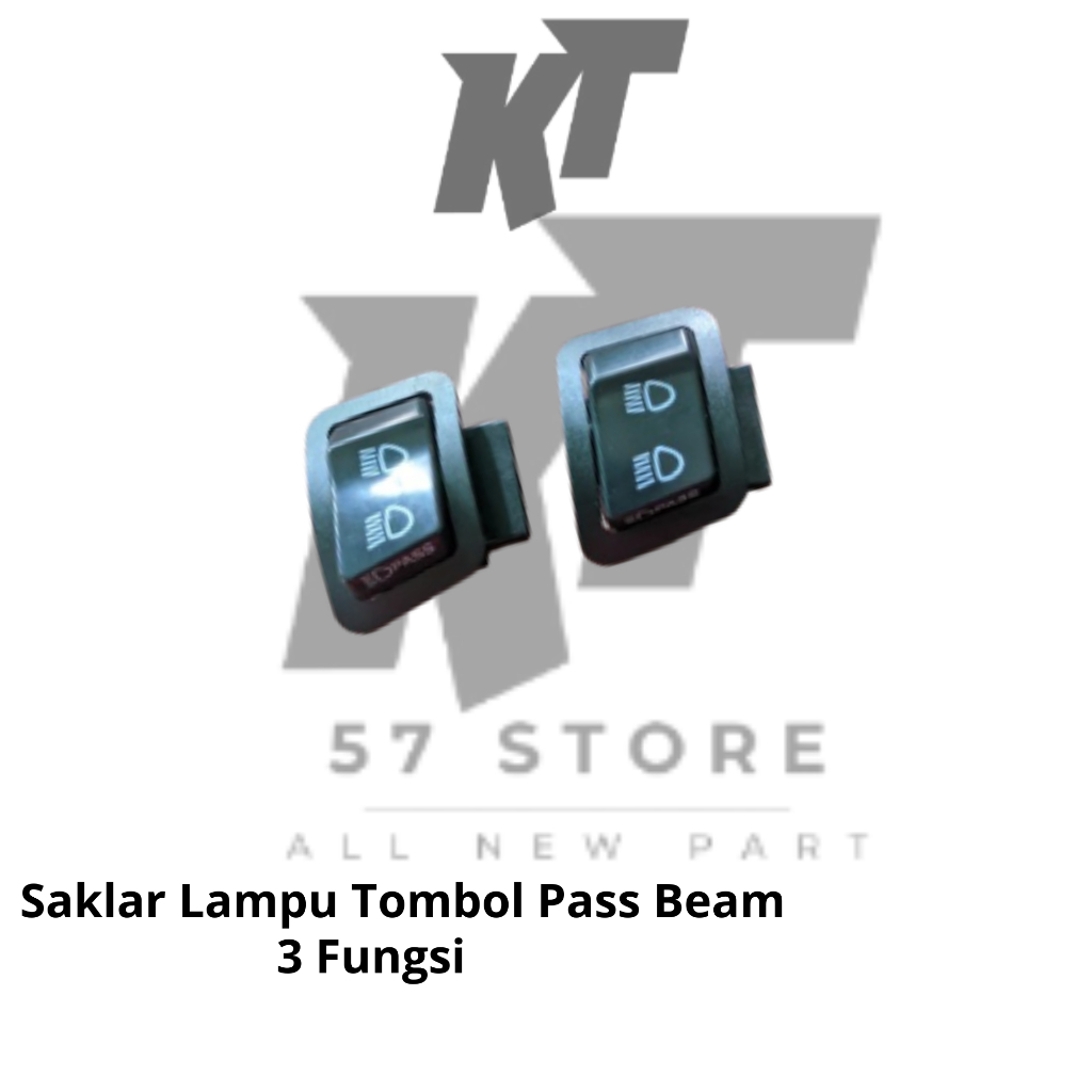 Saklar Lampu Tombol Pass Beam Dim Dimmer 3 Fungsi Lampu Tembak Motor Honda Vario 125 150 LED